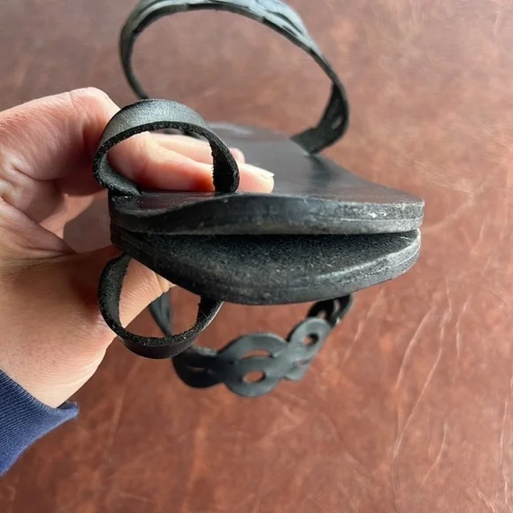 Ancient Greek Sandals Black Sandal - Picture 10 of 14